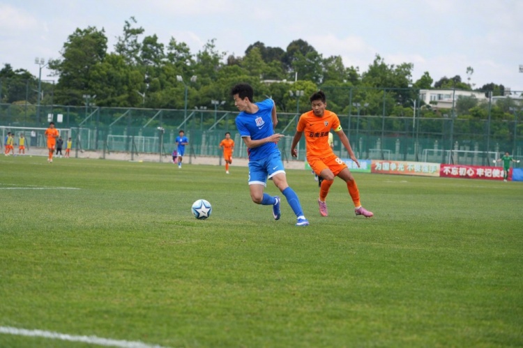 申花U20兩翼齊飛2-0云南玉昆，黃毅豪張煜建功