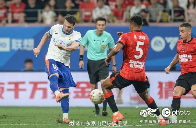泰山客場(chǎng)0-1蓉城，五輪連勝終結(jié)