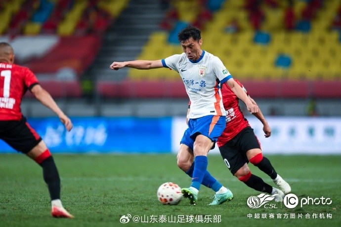泰山客場(chǎng)0-1蓉城，五輪連勝終結(jié)
