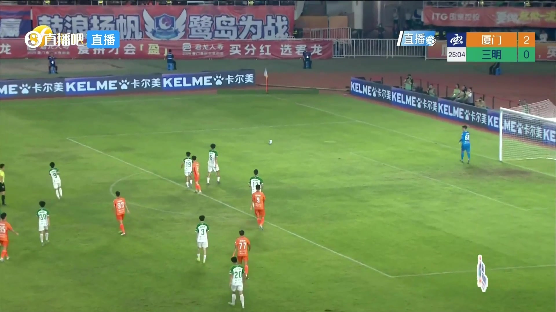 登頂射手榜！江澤源頭球破門，廈門隊(duì)3-0領(lǐng)先了！